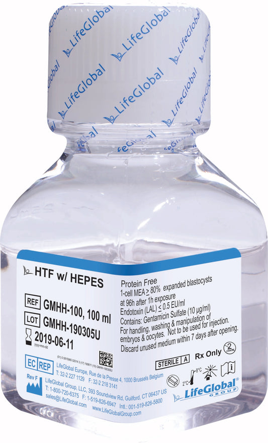 LIFEGLOBAL. GMHH-100. HTF W/HEPES, 100ml