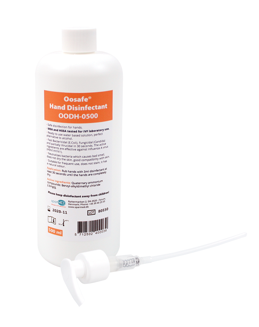 OOSAFE. OOHS-0500-LA. Hand Disinfectant with spray