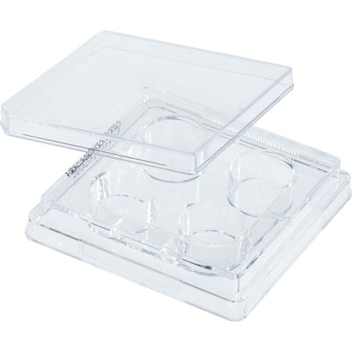 CELLTREAT. 229103. 4 Well Tissue Culture Plate with Lid, Individual, Sterile