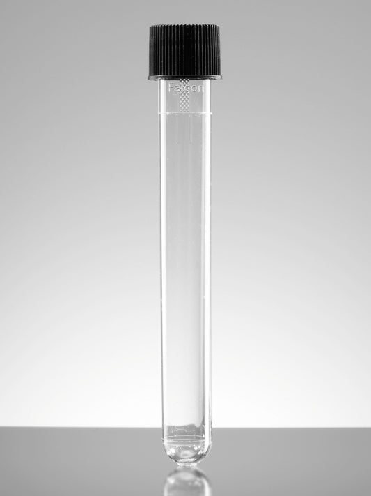 FALCON. 352037. 16 mL Round Bottom Polystyrene Test Tube, with Screw Cap